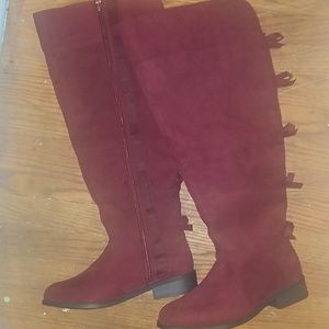 Torrid Merlot Over the Knee Boots 8.5 W